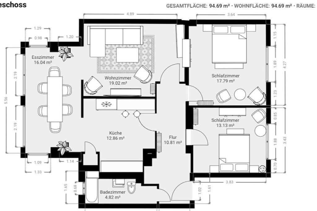 Urban & Chic: 2Bdr, Parkplatz Apartment Витен Екстериор снимка